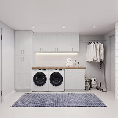 18" Shaker Dove Base Cabinet - Euro-Style Kitchen Storage with Soft-Close Technology | Premium HDF Construction