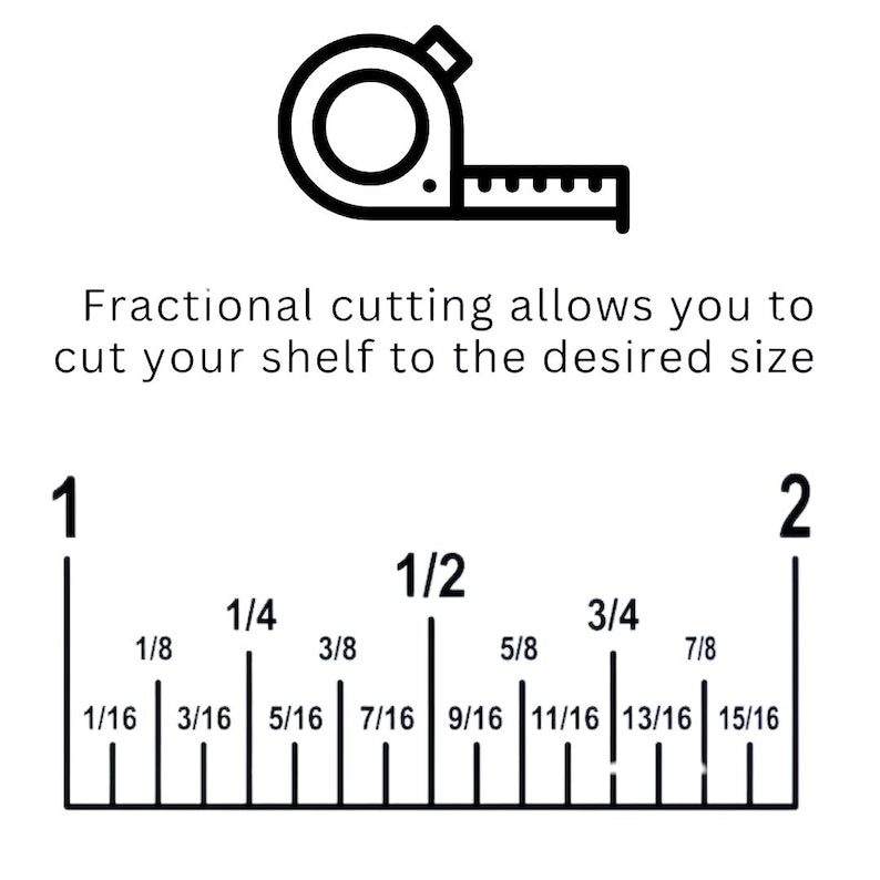 Custom 3/4" Thick White Melamine Shelf | Cut to Size | Kitchen, Bath, Closet & More