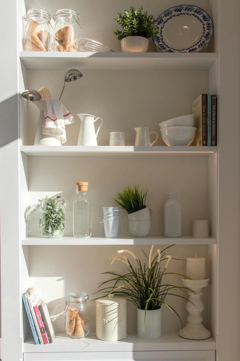 Custom 3/4" Thick White Melamine Shelf | Cut to Size | Kitchen, Bath, Closet & More